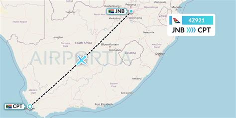 4Z921 Flight Status Airlink Johannesburg To Cape Town LNK921