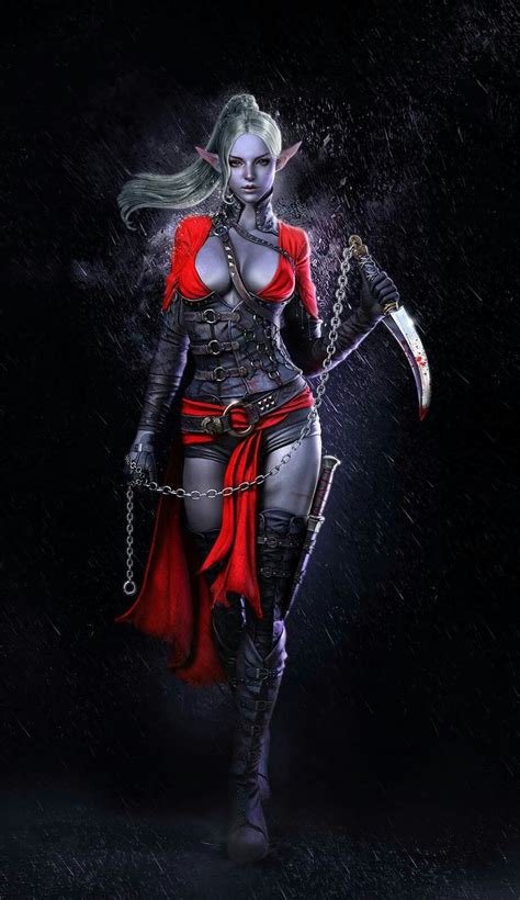 Pin By Barny Sol On Gothic Dark Fantasy Art Fantasy Art Women Drow Female