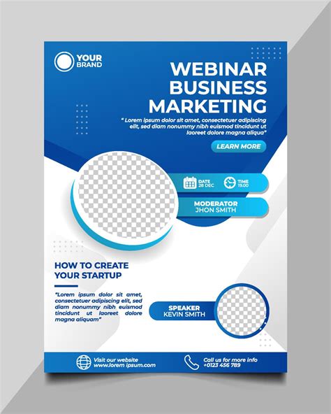 Webinar Marketing Poster Template 8518356 Vector Art At Vecteezy