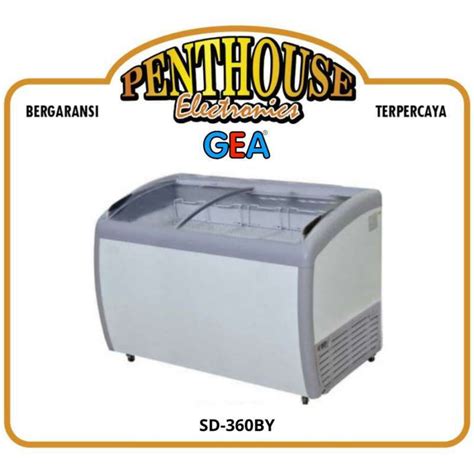 Jual GEA Sliding Curve Glass Freezer SD 360BY SD360BY 360L Di Seller