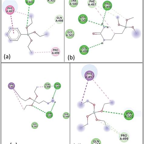 2D interaction map representing the nature of interactions with the ...