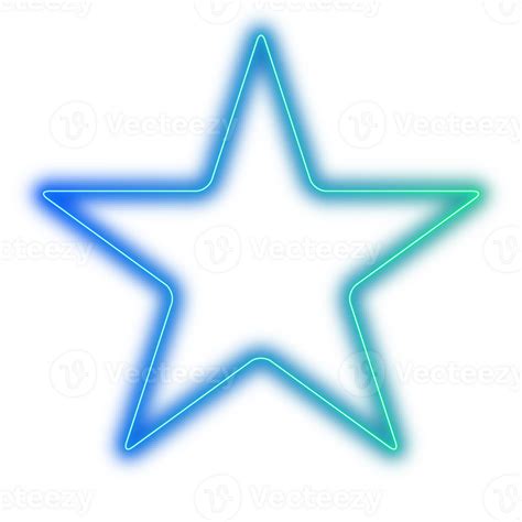 Neon Star Shape 48422138 PNG