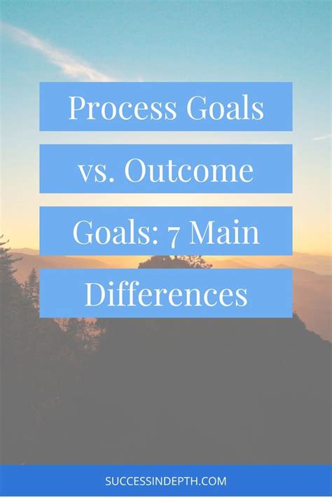 Process Goals Vs Outcome Goals 7 Key Differences Artofit