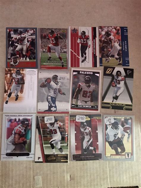 ATLANTA FALCONS ALGE CRUMPLER 12 NFL FOOTBALL LOT TOPPS PLAYOFF EBay