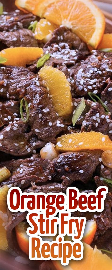 Simple Orange Beef Stir Fry Recipe