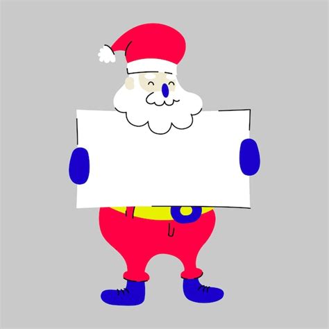 Vector De Pose De Personaje De Santa Claus Vector Premium