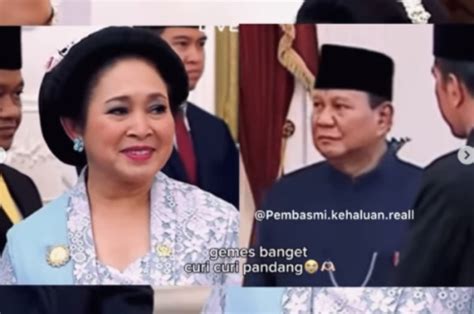 Momen Prabowo Dan Titiek Soeharto Terciduk Saling Lirik Saat Pindah Ke