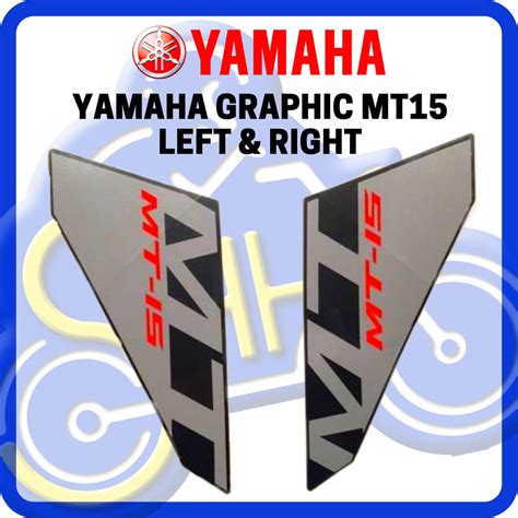 YAMAHA ORIGINAL MT15 MT 15 GRAPHIC STICKER SET LEFT RIGHT LEG SHIELD