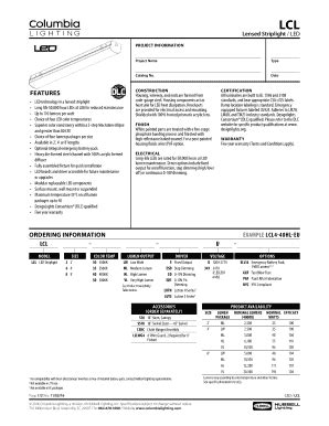 Fillable Online Lensed Striplight Led Fax Email Print Pdffiller