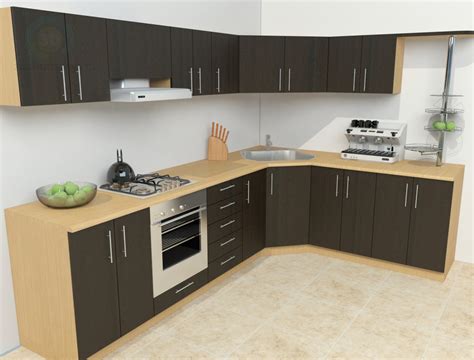 3d Model Simple Kitchen Download For Free