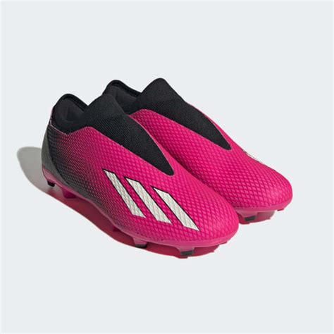 Adidas X Speedportal 3 Laceless Firm Ground Boots Pink Adidas