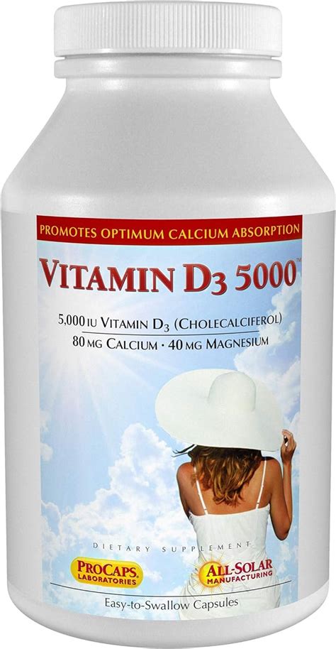 Amazon Andrew Lessman Vitamin D3 5000 IU 180 Capsules High