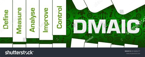 Dmaic Define Measure Analyse Improve Control Stock Illustration