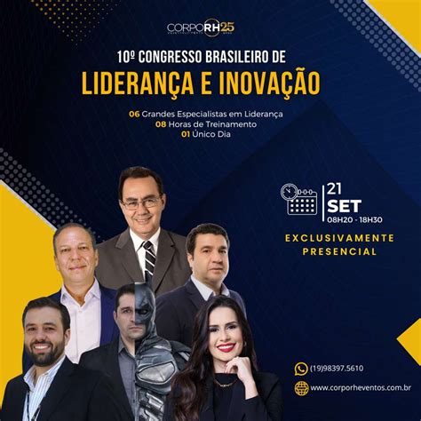 10º CONGRESSO BRASILEIRO DE LIDERANÇA E INOVAÇÃO CORPO RH