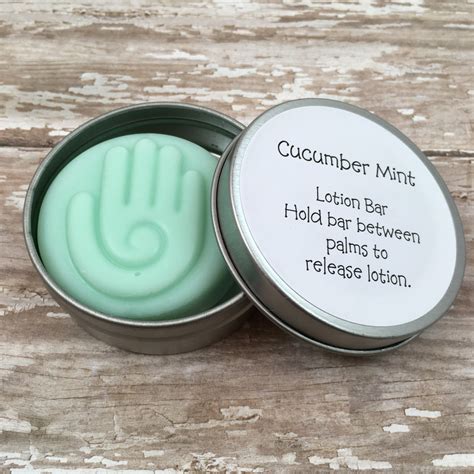 Cucumber Mint Lotion Bar One Solid Hand Lotion Bar In Tin Soapart Llc