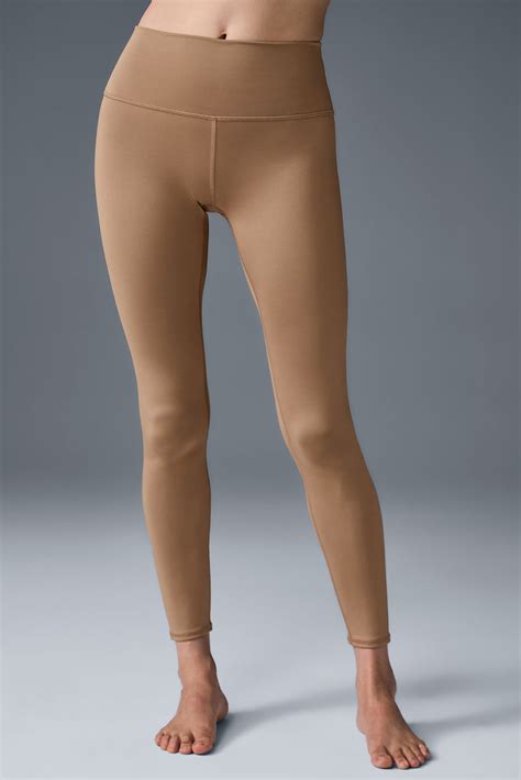 7 8 High Waist Airlift Legging Toasted Almond Alo Yoga