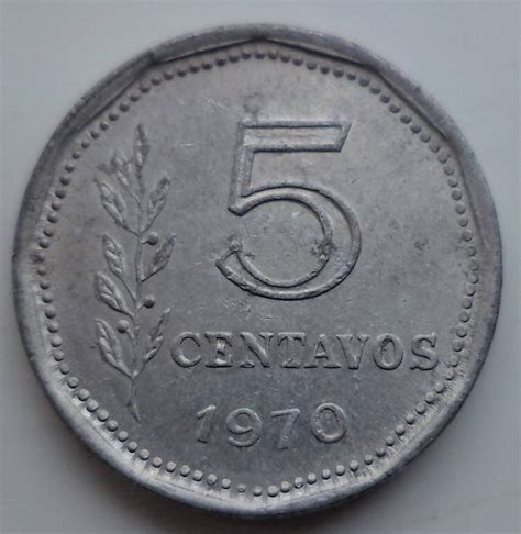 5 Centavos 1970 Republic 1970 1979 Argentina Coin 33765