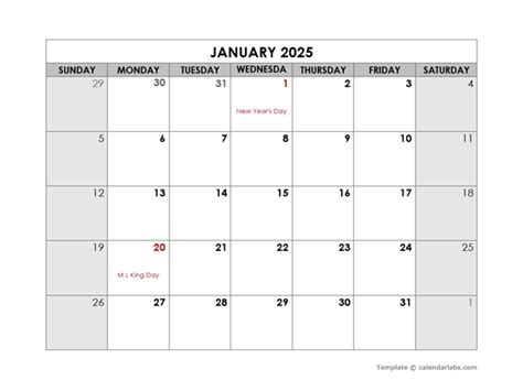 2025 Printable Calendar With Holidays Pdf Free Download Word Doc Beth