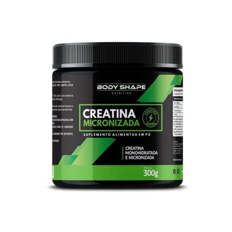 Creatina Micronizada E Monohidratada 300g Body Shape Creatina