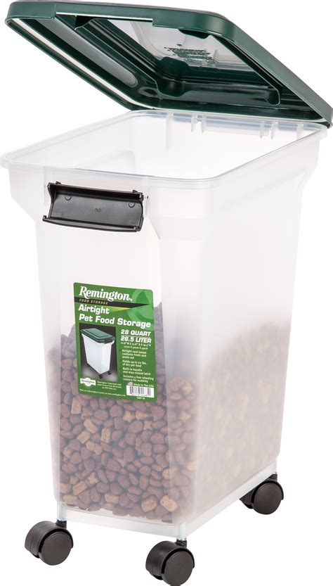 Remington 22lb Airtight Dog Food Container With Wheels Brickseek