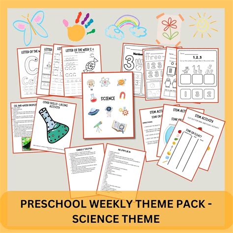 Science Theme Preschool Curriculum Preschool Printables Toddler Curriculum Daycare Curriculum ...