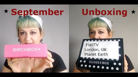 FlailTV September Glossybox And Birchbox Unboxings YouTube