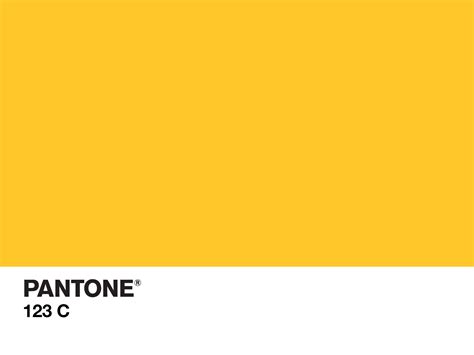 Pantone® 123c Yellow Paint Color