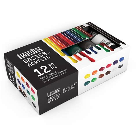 Liquitex Basics Acrylic Assorted Colors Set Of Ml Jerry S Artarama