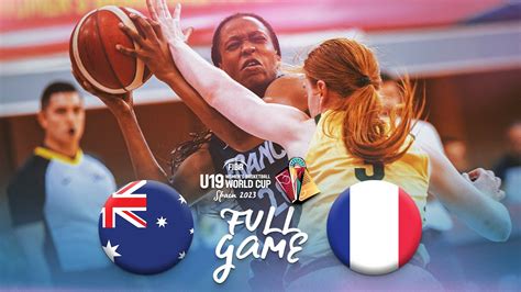 Australia V France Full Basketball Game Fiba U Women S Basketball