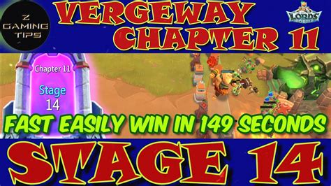 Vergeway Chapter Stage Fast Easily Win In Seconds