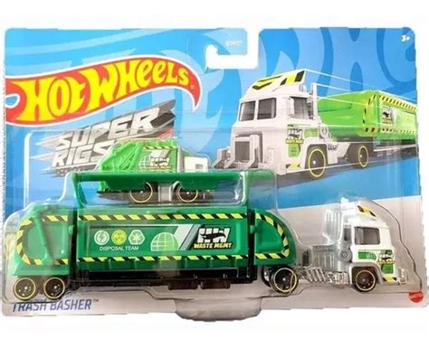 Hot Wheels Super Rig Caminhão De Lixo Trash Basher Disposal Frete grátis