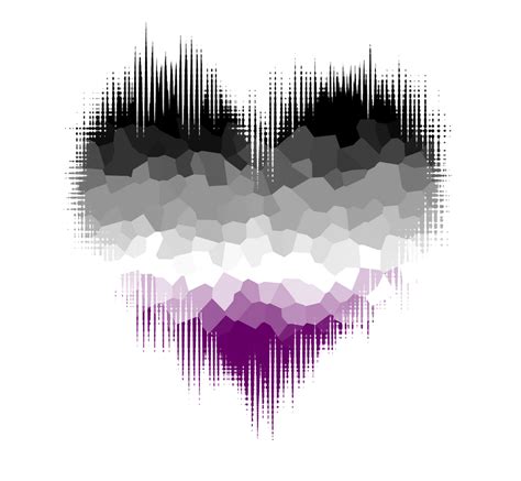 Asexual Glitch Heart By Pride Flags On Deviantart