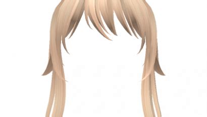 Flowy Anime Bangs In Blonde Roblox ID Code