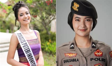 Beda Penampilan Ini Potret Polwan Cantik Yang Pernah Jadi Puteri