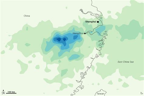 China Flooding Map