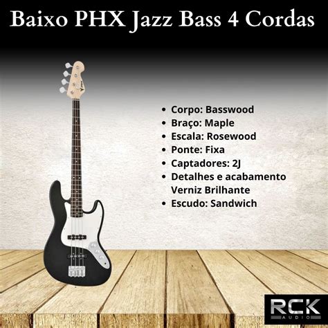 Baixo Phx Jazz Bass Cordas