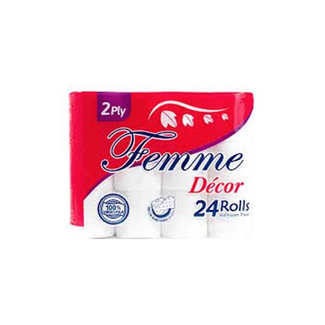 Femme Décor Bathroom Tissue 24 Rolls All Day Supermarket