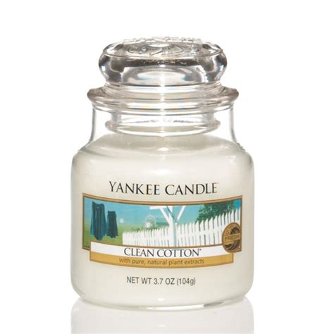 Yankee Candle Clean Cotton Duftkerze Kleines Glas G