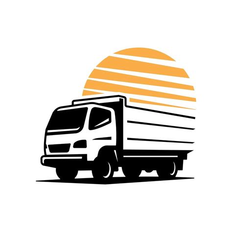 truck transport vehicle shadow logo 7617669 Vector Art at Vecteezy