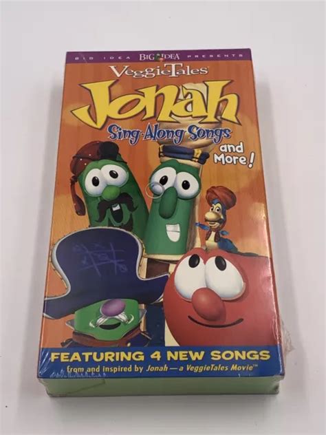 VEGGIE TALES JONAH Sing Along Songs And More VHS 2002 NEUF scellé en