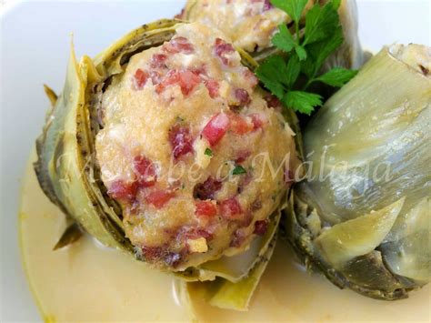 Esta Receta De Alcachofas Rellenas En Caldo Es Una Receta Muy Sabrosa