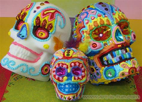 Making Sugar Skulls: How to Make Life-Size Sugar Skulls Using a Wilton Mold — Art is Fun