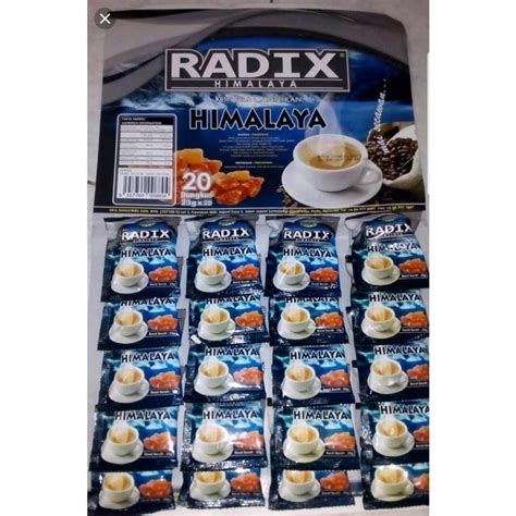 Jual Kopi Radix Himalaya Original Malaysia Isi 20 Sachet Kopi Radix