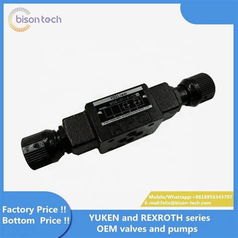 Buy Yuken Series Msw Throttle And Check Modular Valves Hydraulic