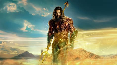 Aquaman And The Lost Kingdom HD Wallpaper Jason Momoa In Action