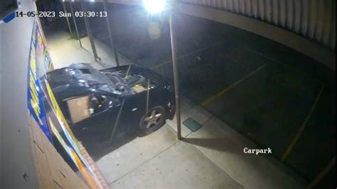 Victoria Police Release Wild Cctv Of Car Smashing Into A Ballarat