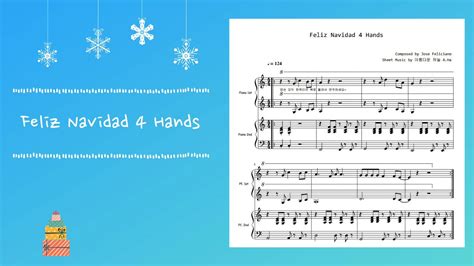 Feliz Navidad 4 Hands Christmas Carol 4 Hands 피아노 포핸즈 크리스마스 캐롤