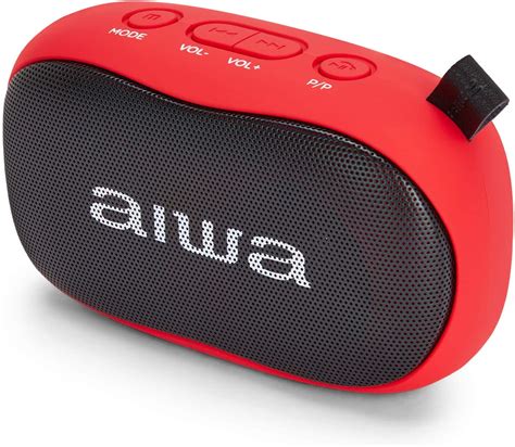 AIWA BS 110RD Conférencier Bluetooth Red DiscoAzul