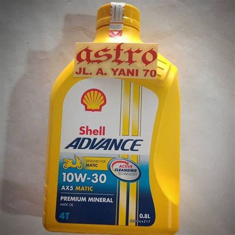 Jual Oli Motor Matic Shell Ax Scooter Liter W Oli Mesin