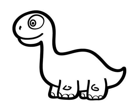 Dibujo De Diplodocus Beb Para Colorear Dinosaurios Manualidades